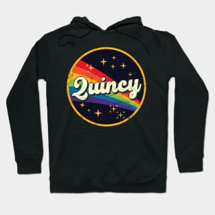 Quincy // Rainbow In Space Vintage Grunge-Style Hoodie